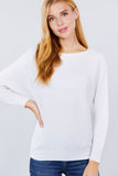 Dolman Boat Neck Sweater