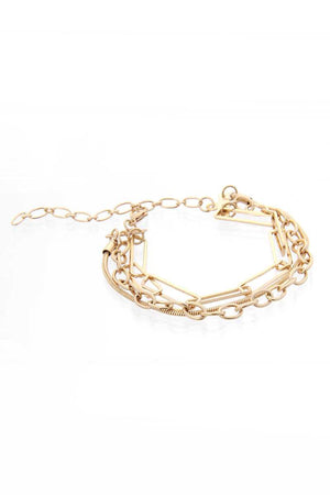 3 Line Multi Metal Bracelet