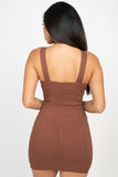 Front Zip Mini Dress