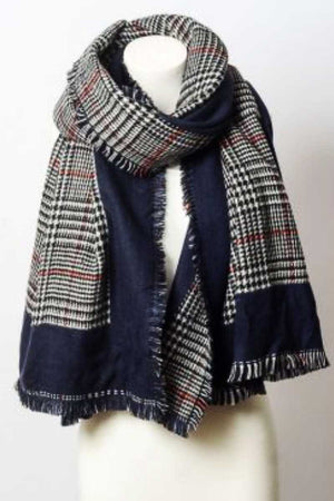 Reversible Tartan Plaid Oversized Blanket Scarf