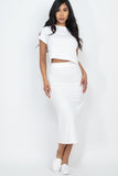 Top And Midi Skirt Set