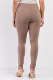 Plus Rubber Side Detail Lace Side Leg Legging Slim Pants