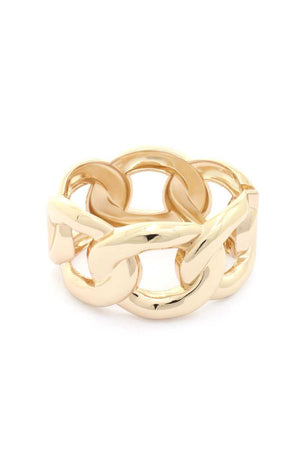 Wide Cuban Link Cuff Bracelet