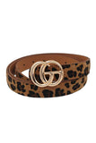 Fashion Trendy Leopard Fur Belt