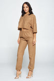 Brown Top And Pant Set