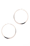 14k Gold Dipped Basic Metal 60mm Hoop Earring