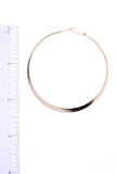 14k Gold Dipped Basic Metal 60mm Hoop Earring