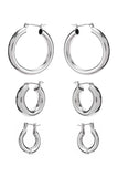 Basic Mini Hoop Earring 3 Pair Set