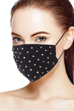 3d Shiny Silver Rhinestone Fashion Mesh Face Mask