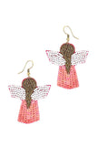 Seed Bead Angle Hook Earring