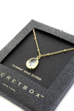 Secret Box Stone Charm Necklace