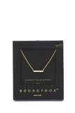 Secret Box Cubic Zirconia Bar Necklace