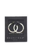 Secret Box Open Hoop Earring