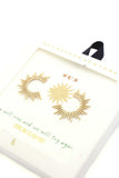 Secret Box Sun Shape Earring