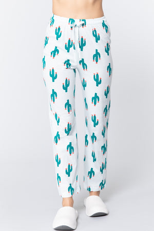 Cactus Print Cotton Pajama