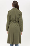 Trench Coat With Waist String Detail