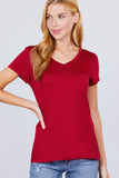 V-neck Rayon Jersey Top