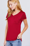 V-neck Rayon Jersey Top