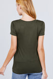 V-neck Rayon Jersey Top