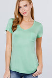 V-neck Rayon Jersey Top