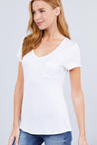 V-neck Rayon Jersey Top