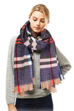 Stylish Plaid Modern Check Scarf