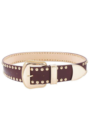 Fashion Studded Western Belt