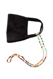 Fashion Seed Bead Mask Up Letter Face Mask Holder Straps