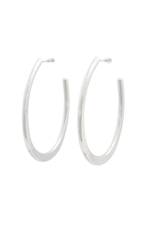 Flat Open Circle Earring