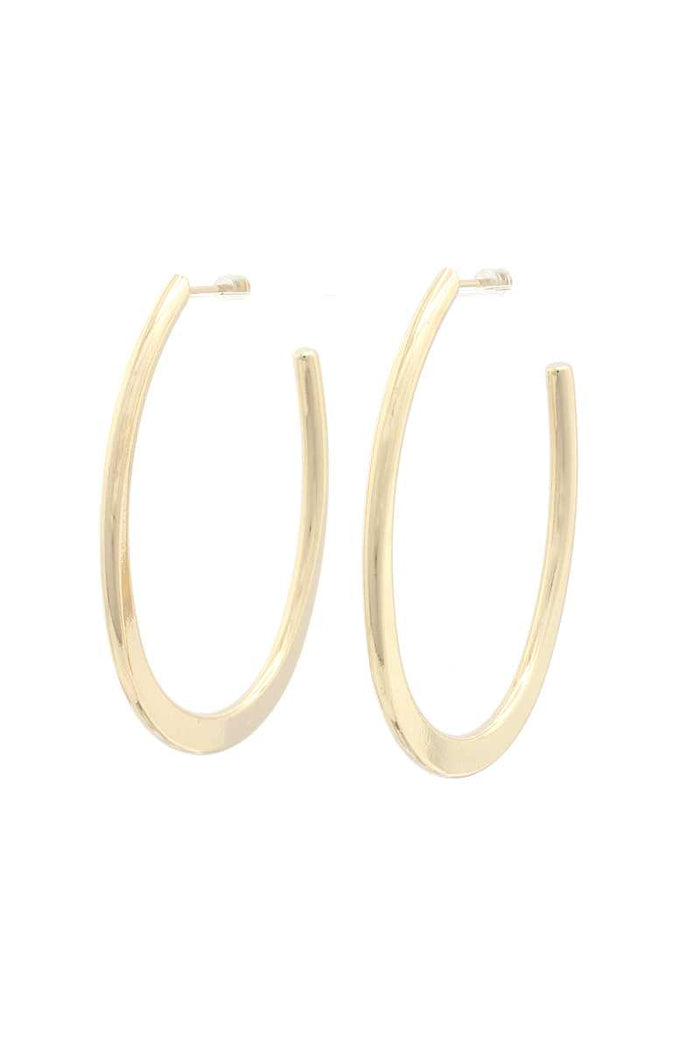 Flat Open Circle Earring