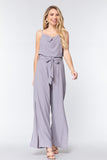 Cowl Neck Cami Woven Jumpsuit