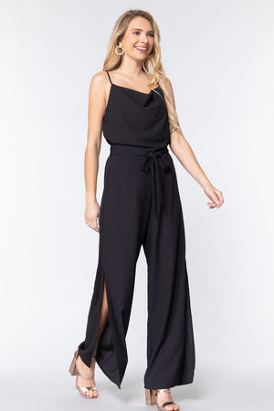 Cowl Neck Cami Woven Jumpsuit