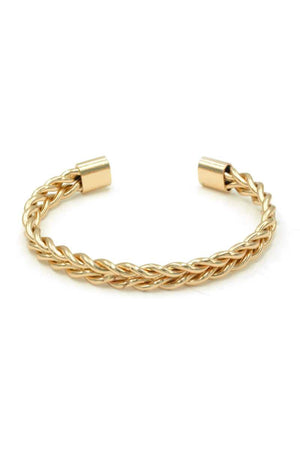 Braided Open Cuff Bracelet