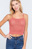 Pointelle Sweater Cami Top