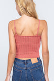 Pointelle Sweater Cami Top