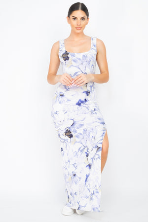 Floral Silted Maxi Dress