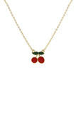 Fashion Cherry Metal Necklace