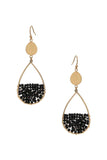 Teardrop Seed Bead Hook Earring