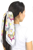 Silk Butterfly Print Scarf