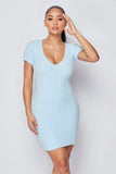 Super Soft Scoop Neck Ribbed Dress