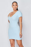 Super Soft Scoop Neck Ribbed Dress