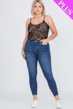 Plus Size Lace Cami Bodysuit