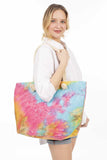 Fashion Tie Dye Beach Tote Bag