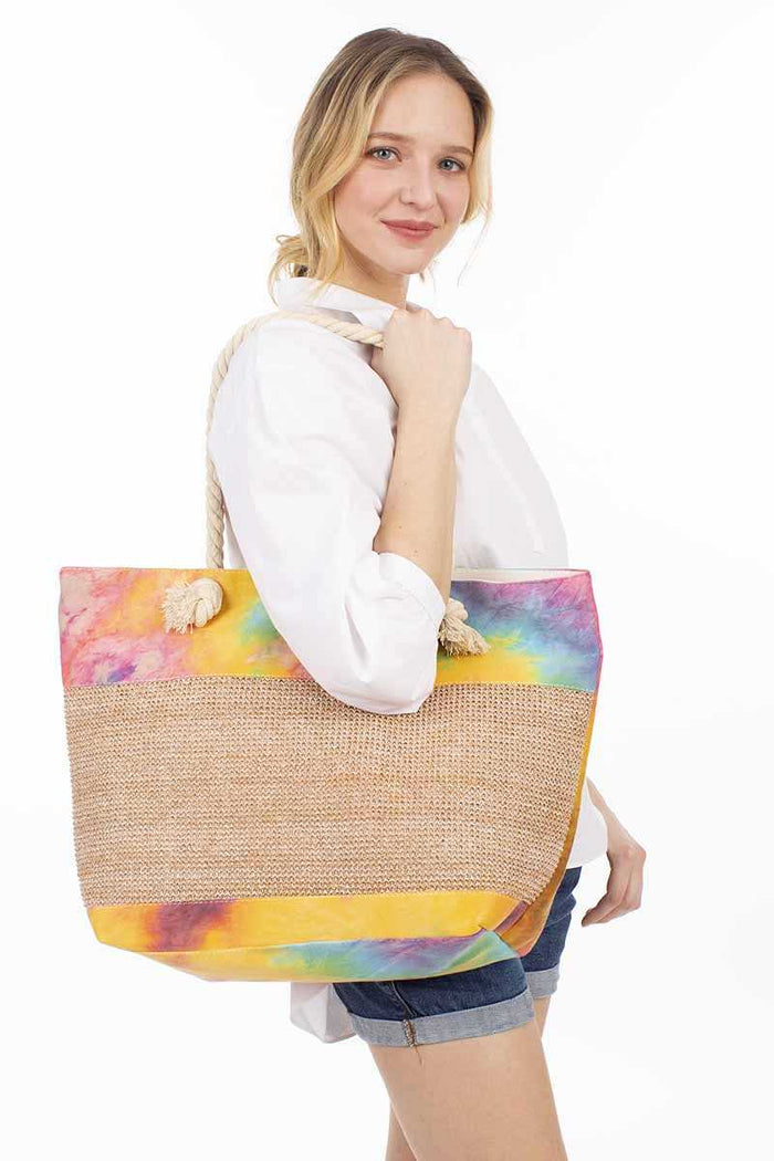 Fashion Tie Dye Beach Tote Bag