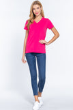 Short Sleeve V-neck Boxy Tee