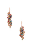 Beaded Metal Dangle Earring