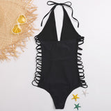 Black One Piece Cut Out Swimsuit